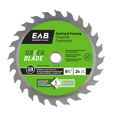 Picture of EAB Tool USA 257313 6.5 in. x 24 Tooth Circular Saw Blade&#44; Pack of 10