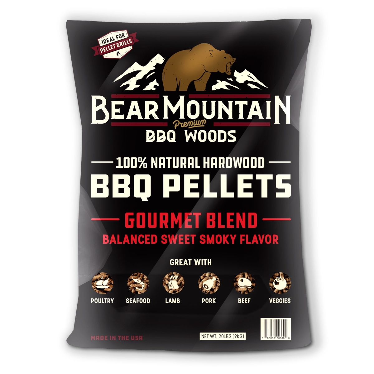 20 lbs Hickory BBQ Hardwood Pellets