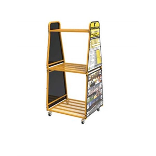 36.5 x 30 x 74 in. Firman Medium Silent Salesman Display Rack