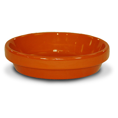 Picture of Ceramo 173763 5.75 x 0.75 in. Powder Coated Ceramic Saucer&#44; Orange - Pack of 10