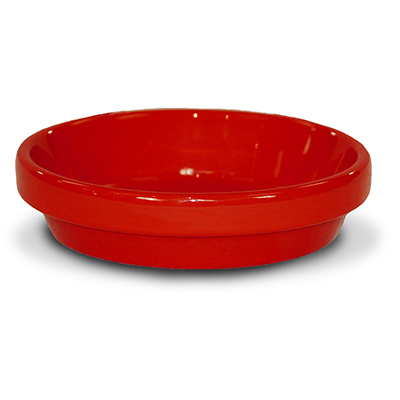 Picture of Ceramo 173757 3.75 x 0.5 in. Powder Coated Ceramic Saucer&#44; Red - Pack of 16