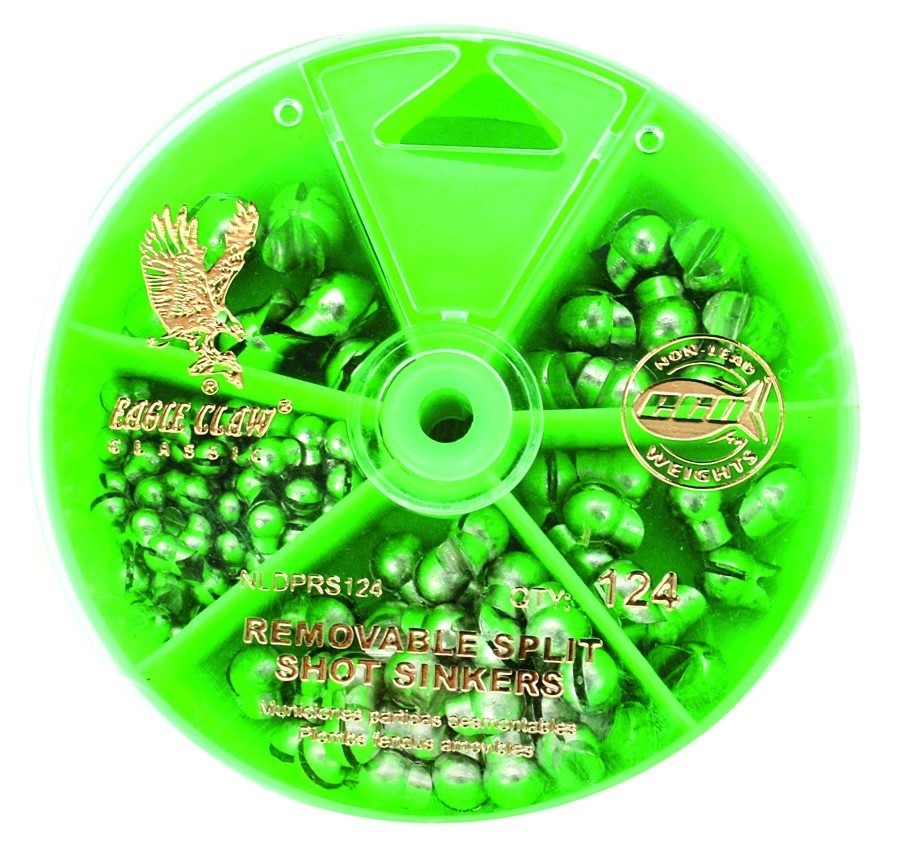 124 Piece Split Shot Sinker
