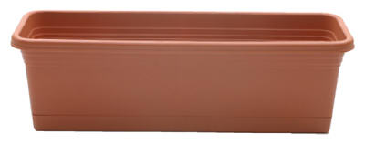 24 in. Light Terra Cotta Wind Box Planter