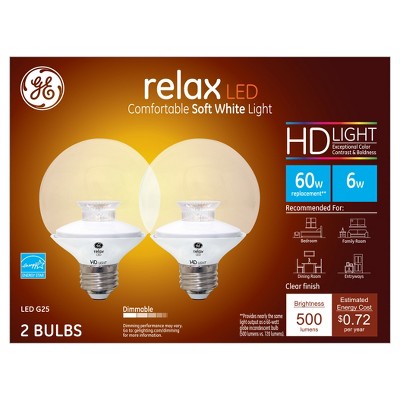 5.5 watt G25 Shape LED Bulb, Pack of 2