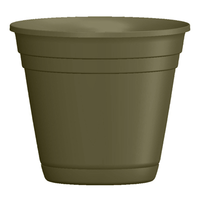 12 in. Riverl Planter, Olive Green