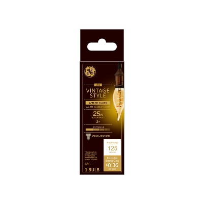 258481 3 watt Candle Shape Vintage LED Bulb, Warm White