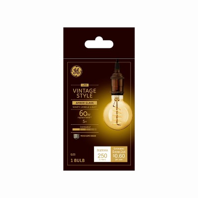 5 watt G25 Shape Vintage LED Bulb, Warm White