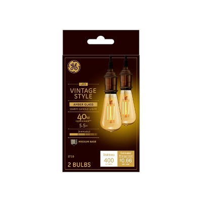 5.5 Watt ST19 Shape Bulb Warm White - Pack of 2