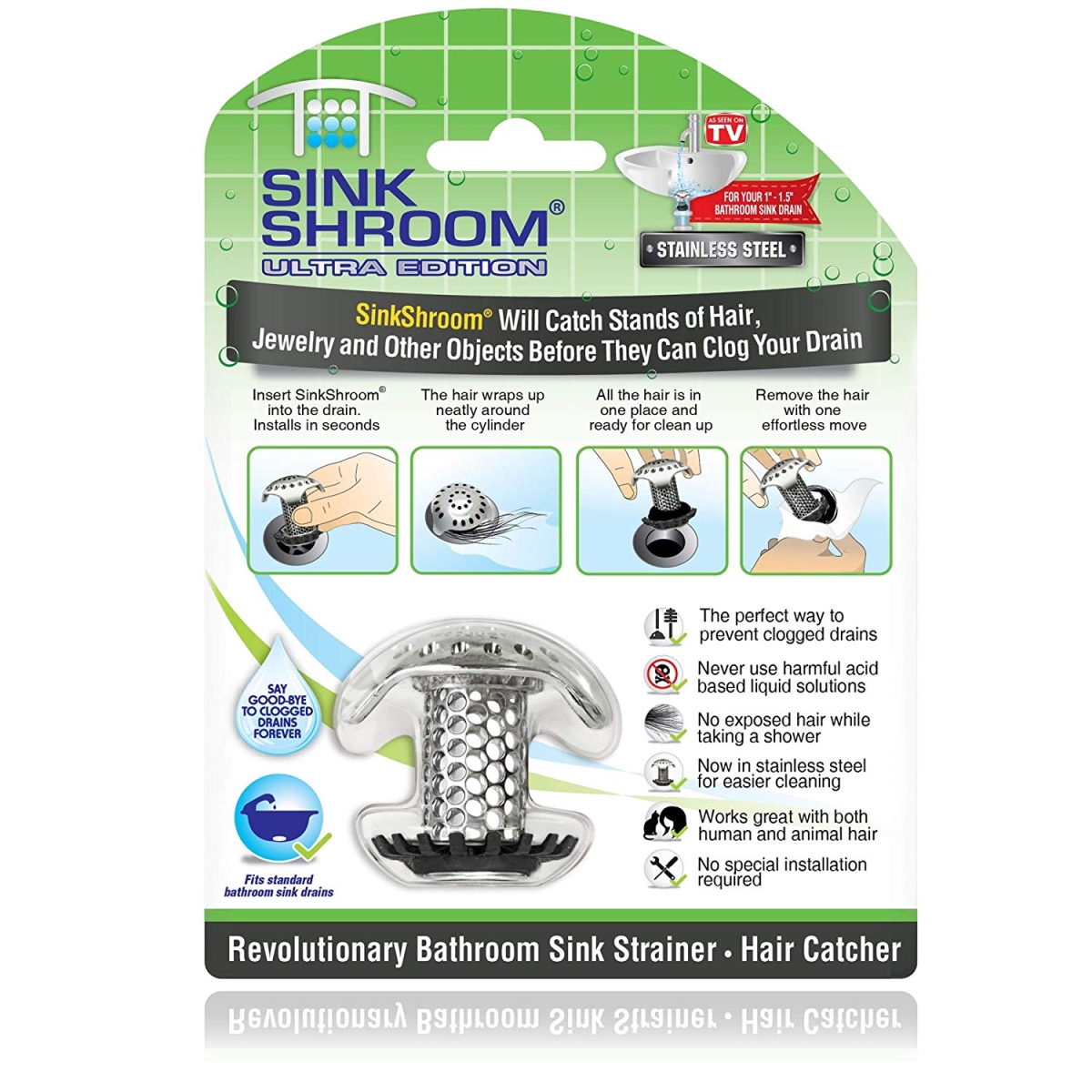 Picture of Juka Innovations 261984 Stainless Steel Ultra Sink Shroom