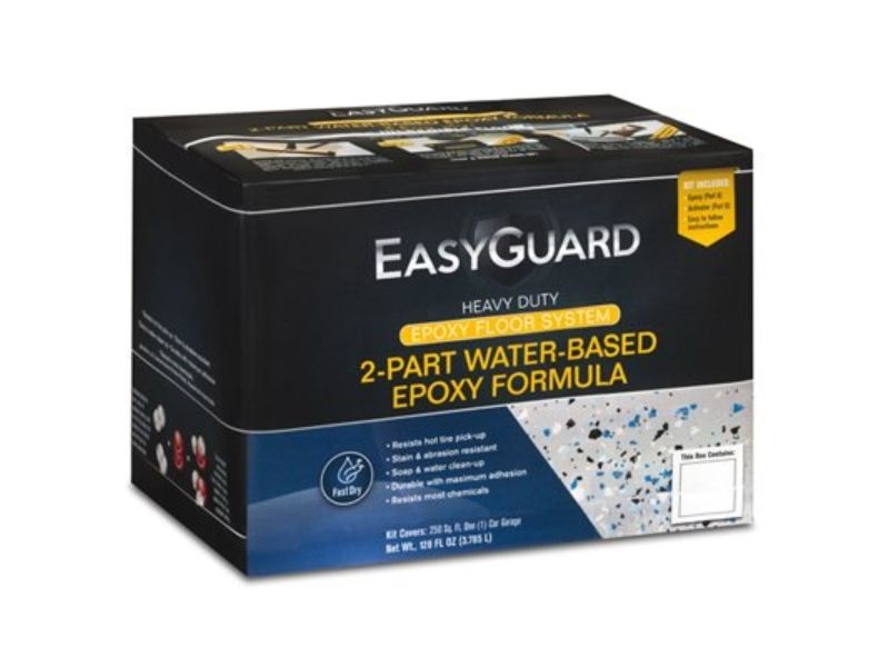 1 gal 2-Part Epoxy Formula Water Based Garage Floor Coating Kit, Tan Gloss -  GourmetGalley, GO3852425