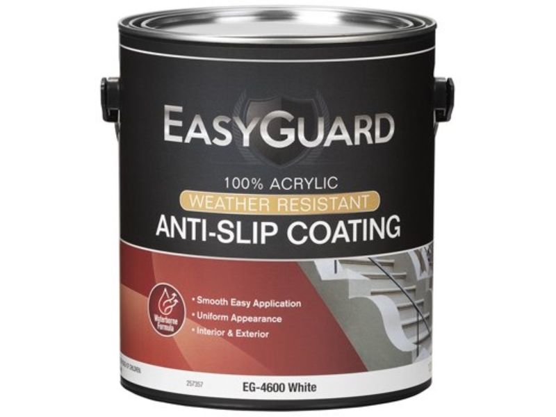 1 gal Flat Acrylic Anti-Slip Floor Coating, White
