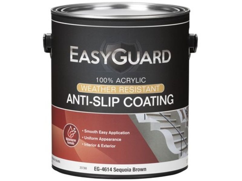 1 gal Flat Acrylic Anti-Slip Floor Coating, Sequoia Brown