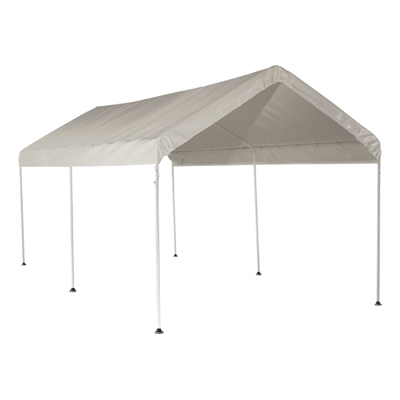 254083 10 x 20 ft. White Carport Canopy -  ShelterLogic