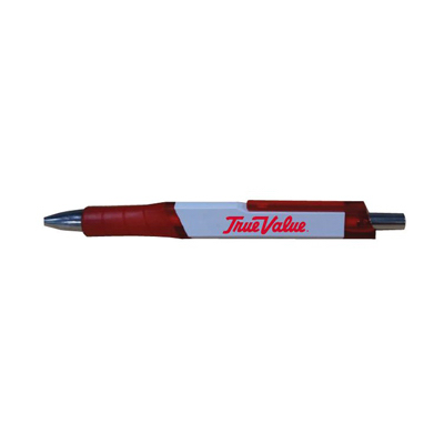 Picture of One Source Industries 255148 True Value Triangle Grip Pen with White Barrel&#44; Red - Pack of 50