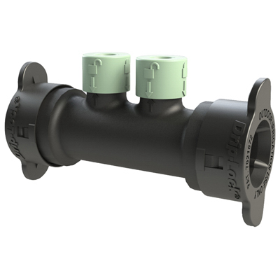 2 Port Inline Drip Lock Manifold