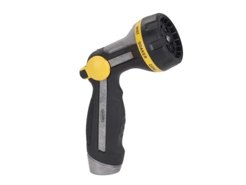 Thumb-Control with Comfort-Grip Water Nozzle with 8-Pattern Spray