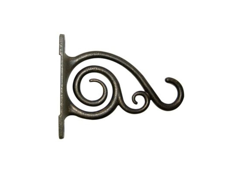 6 in. Aluminum Hanging Plant Bracket, Brushed Bronze