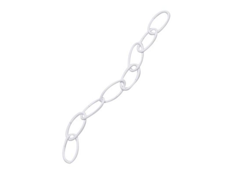 36 in. Hanging Plant Extender Chain, White
