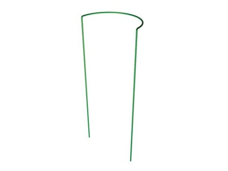 16 x 40 in. Half-Round Plant Support, Green Steel