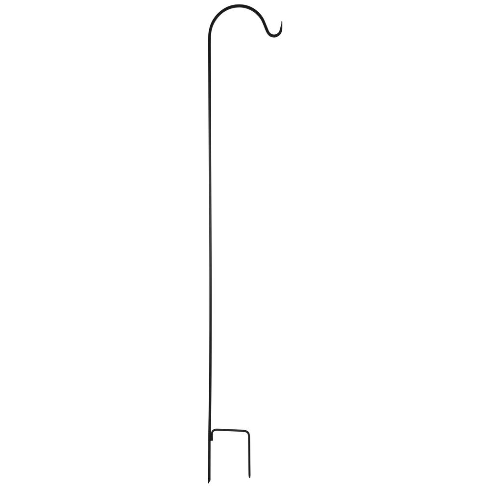 Picture of Panacea Products 259431 48 in. Single Round Shepherds Hook, Black - Powder Coated Steel