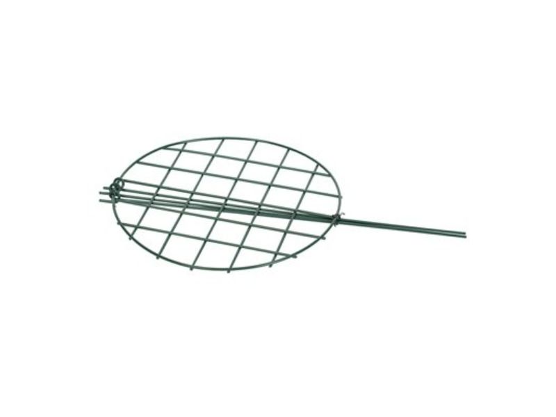 20 x 14 in. Plant Support Grow Thru Ring, Green Steel