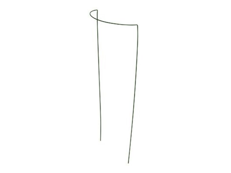 12 in. Half-Round Plant Support, Green Coated Steel