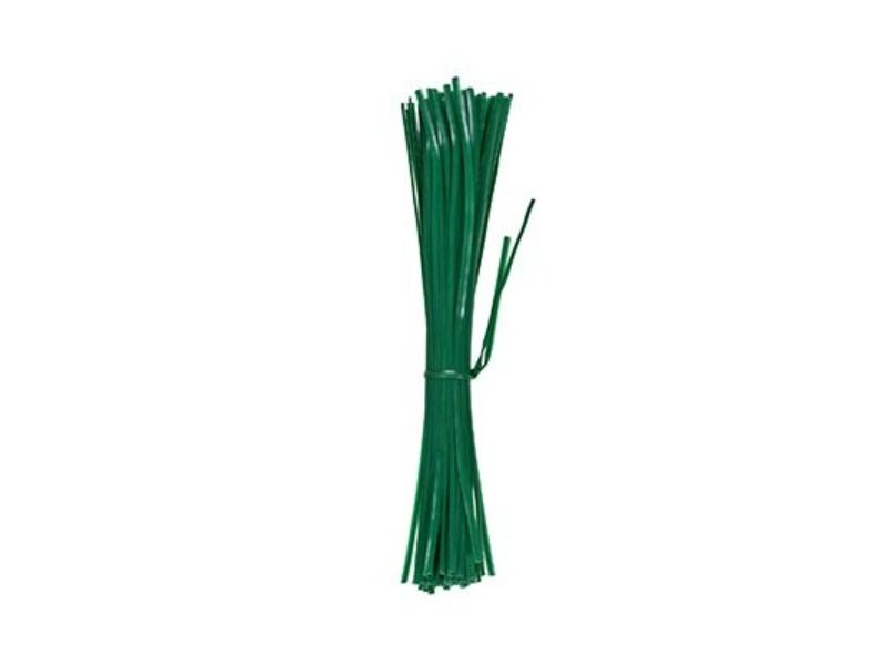 8 in. Plastic-Coated Plant Wire Ties - Pack of 100