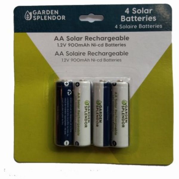 Picture of Headwind Consumer Products 262395 Solar Light AA Rechargeable Batteries - Pack of 4