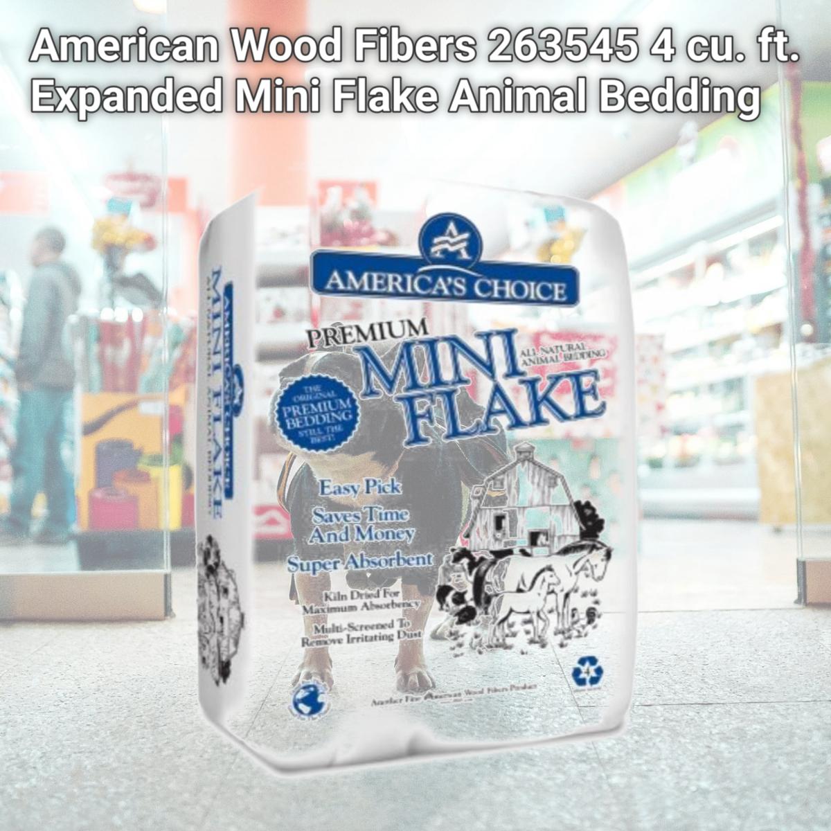Picture of American Wood Fibers 263545 4 cu. ft. Expanded Mini Flake Animal Bedding