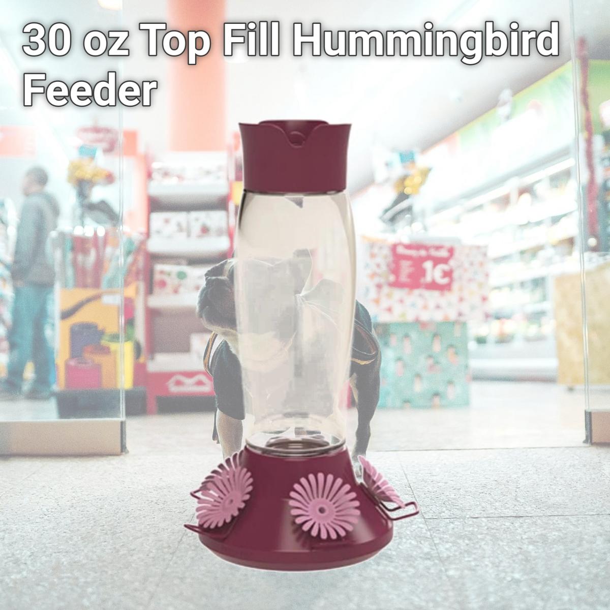 Picture of Woodstream 263703 30 oz Top Fill Hummingbird Feeder