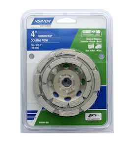 Picture of Ali Industries 241436 4 in. 24-Grit Double Row Diamond Cup Wheel
