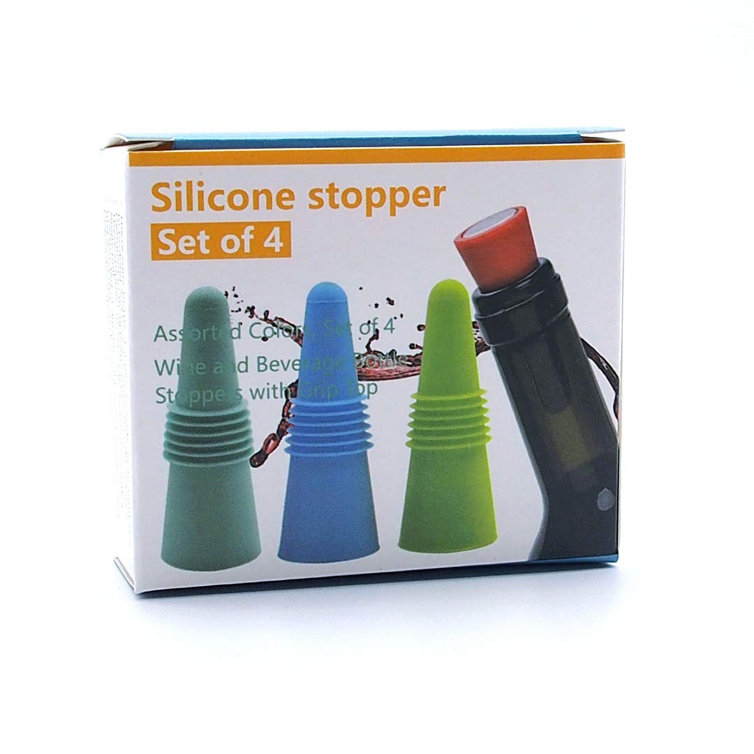 Picture of Core Home 262966 Silicone Wine Stopper -  Pack of 4