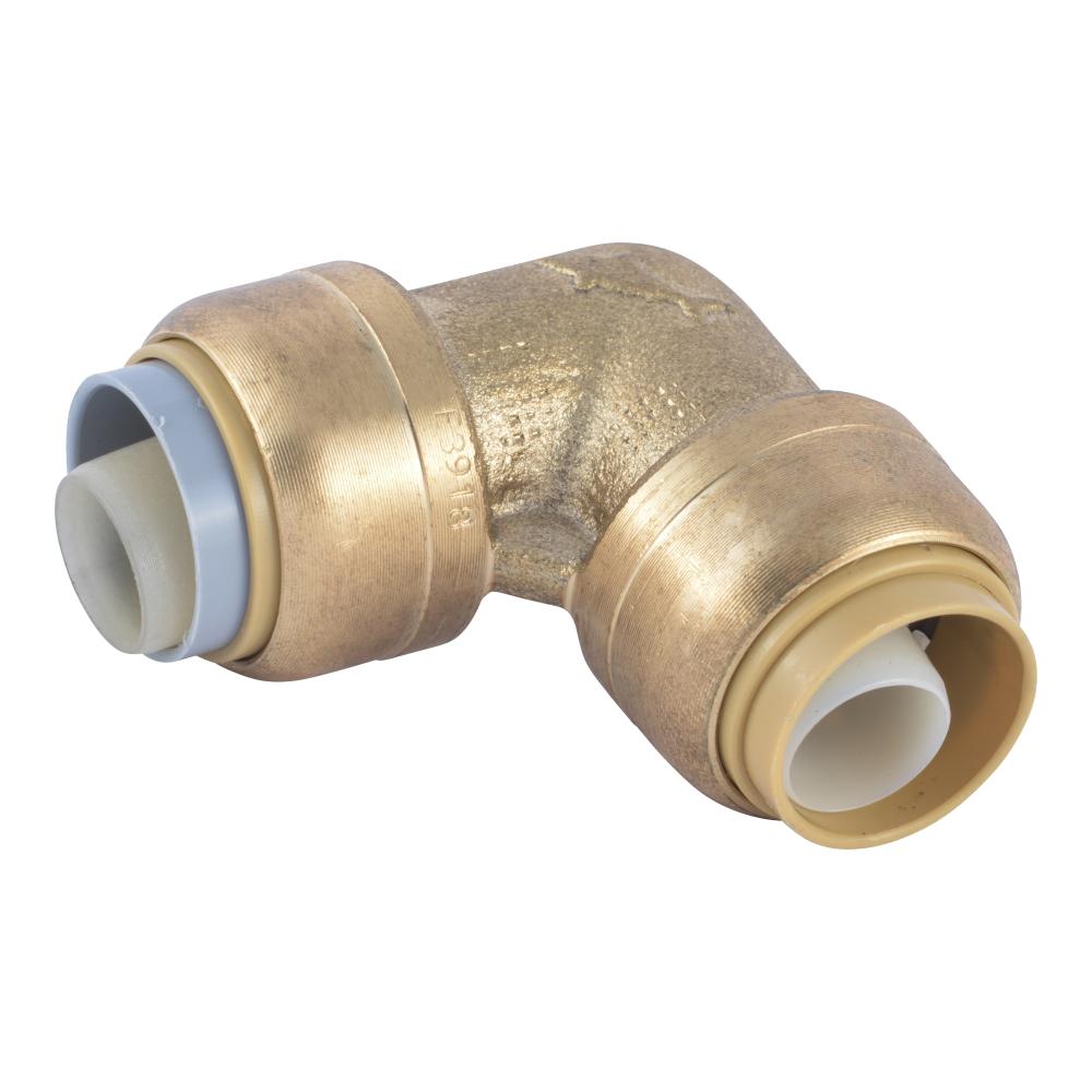 Sharkbite 1/2in PB x 1/2in CTS Brass 90 Deg Transition Elbow - U4248LFA