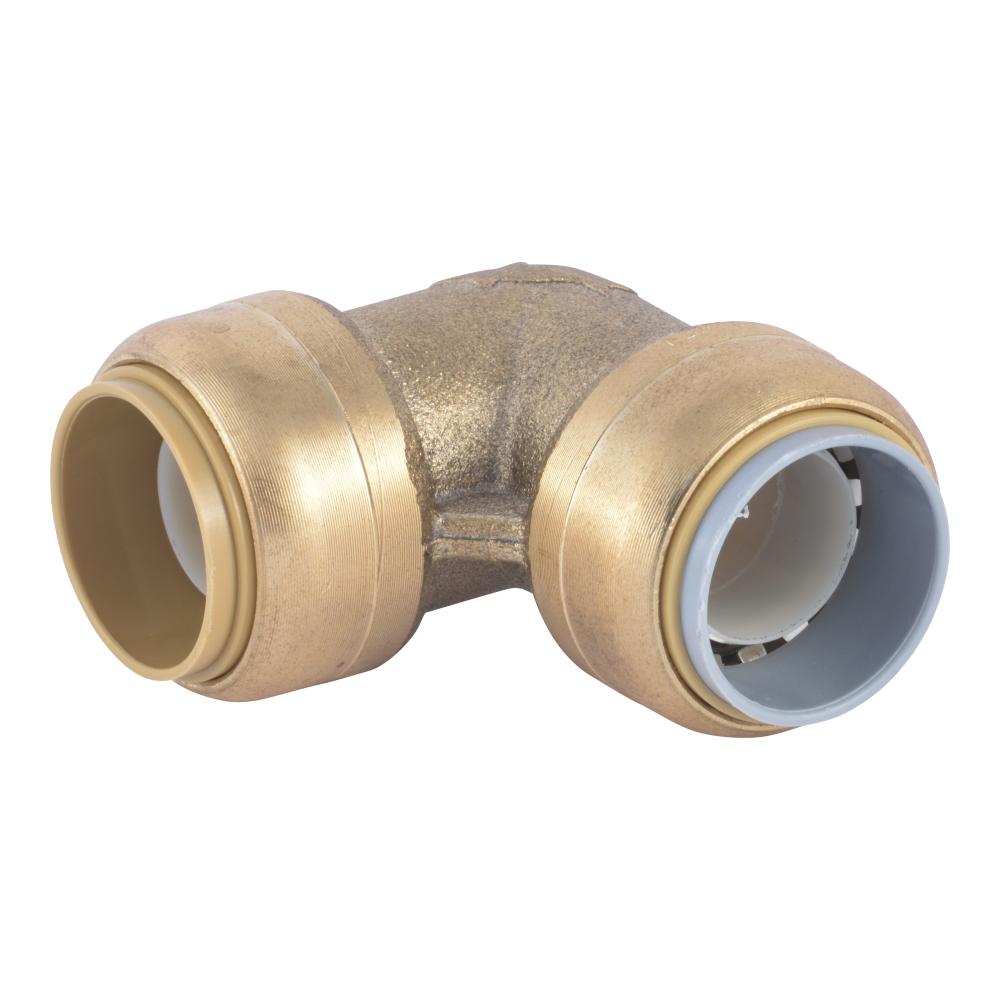 Sharkbite 3/4in PB x 3/4in CTS Brass 90 Deg Transition Elbow - U4256LFA