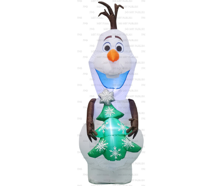 Picture of Gemmy Industries 266723 Airblown Olaf Holding Christmas Tree