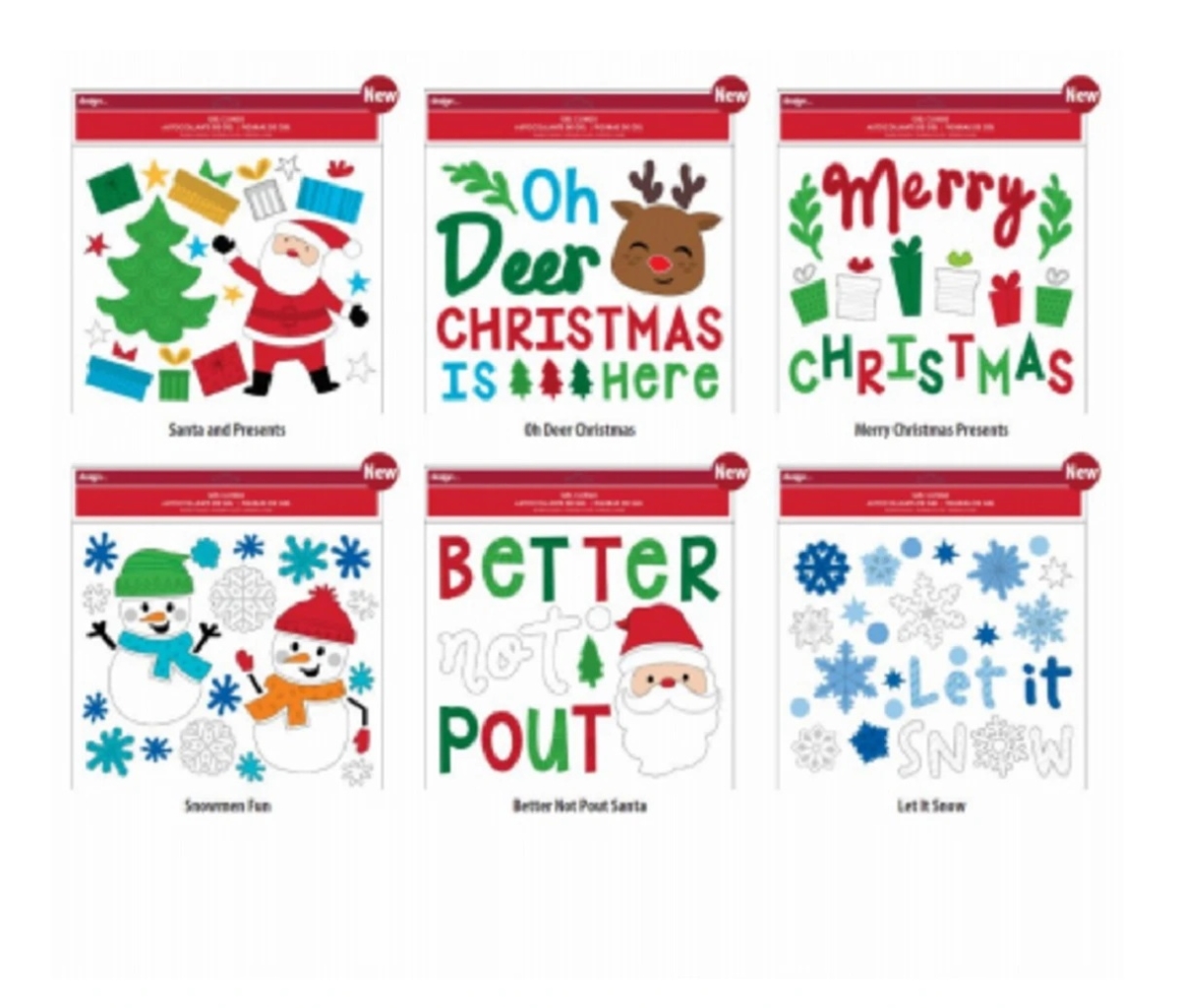Picture of IG Design Group Americas 266636 11.5 x 12 in. Christmas Gel Clings