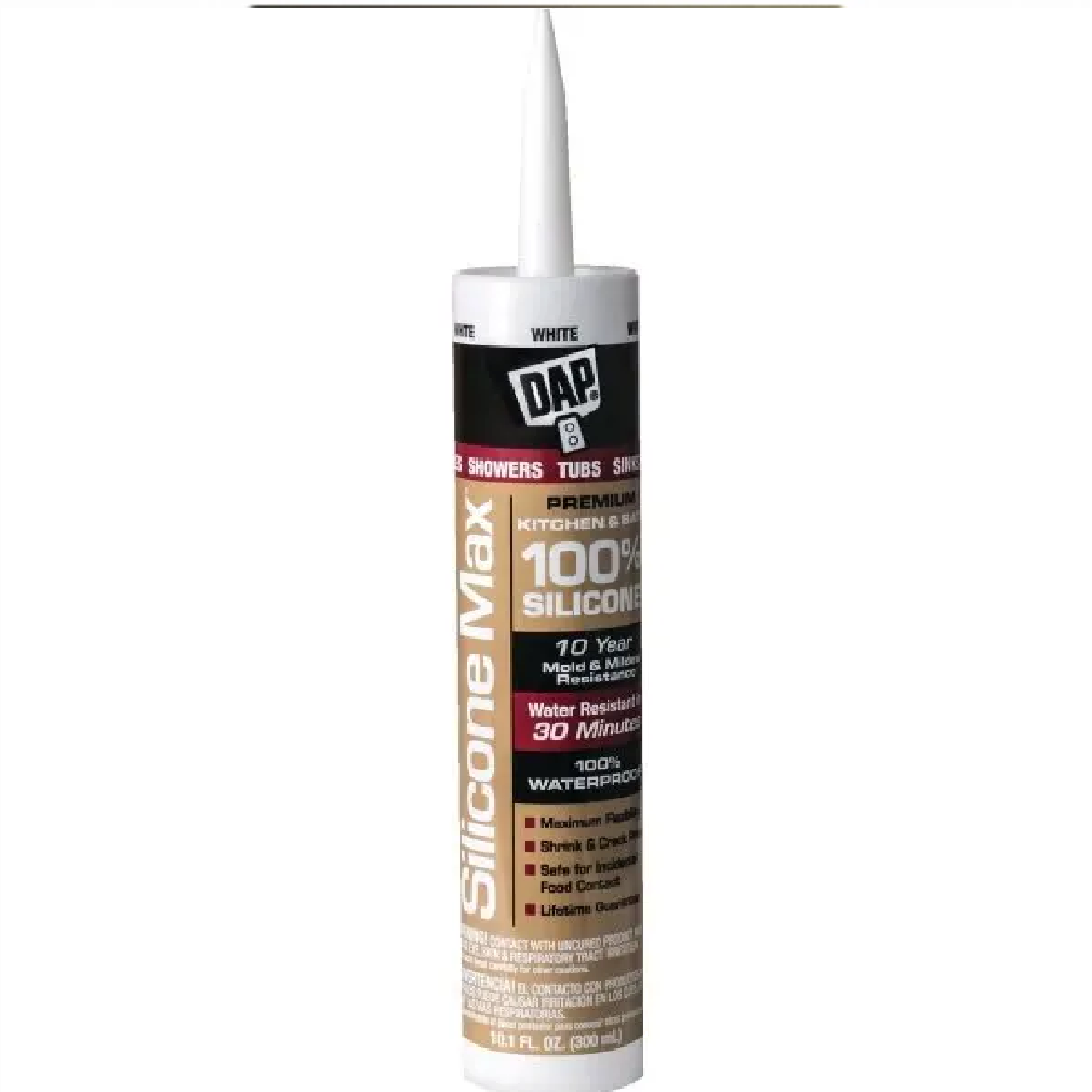 10.1 oz Kitchen & Bath Silicone Sealant, White