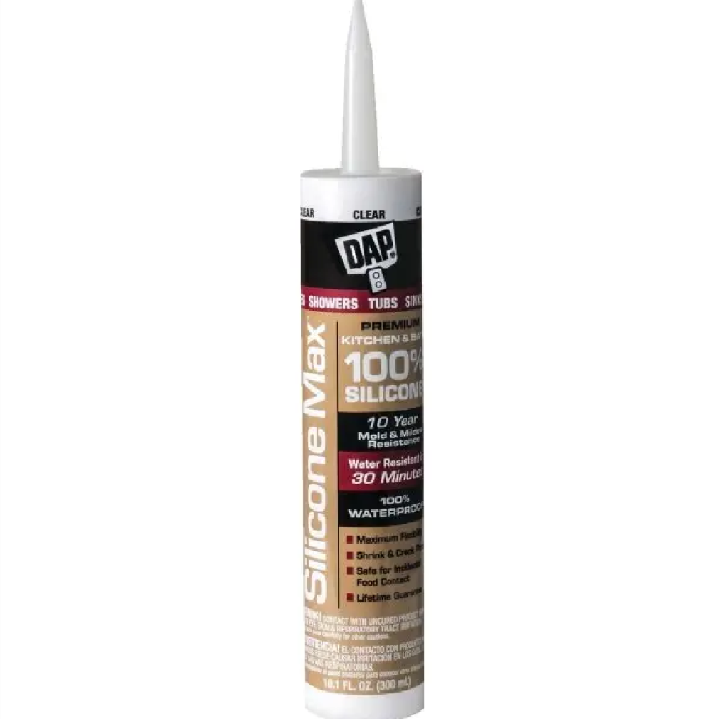 10.1 oz Kitchen & Bath Silicone Sealant, Clear