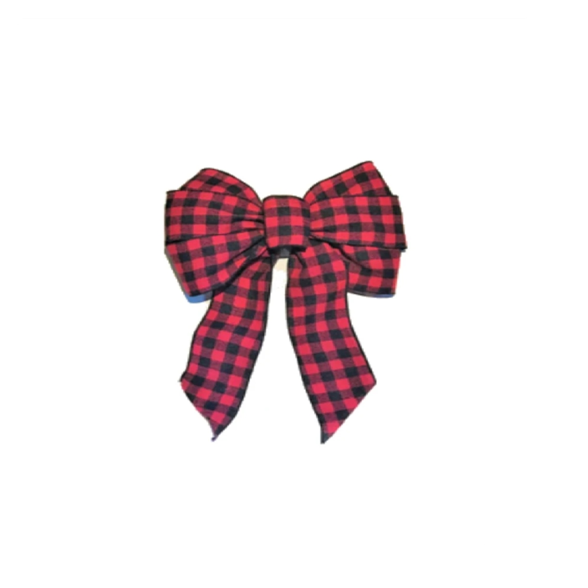 Picture of Holiday Trim 266617 Buffalo Plaid Deluxe Wired Christmas Bow
