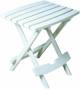 Picture of Adams Manufacturing 844194 Quik Fold Portable Resin Side Table, White