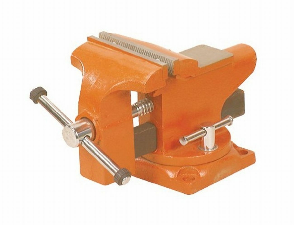 Picture of Arrow Fastener 264368 4.5 in. Light Duty Bench Vise with Swivel Base&#44; Orange