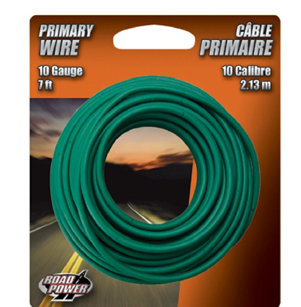 Picture of Southwire 265423 10 Gauge Primary Wire, Green - 7 ft.