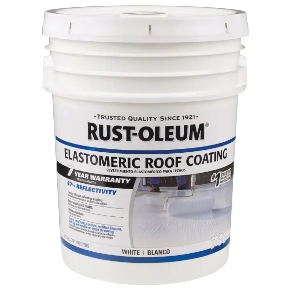 608 oz 7-Year Elastomeric Roof Coating, White -  Rust-Oleum, RU572267