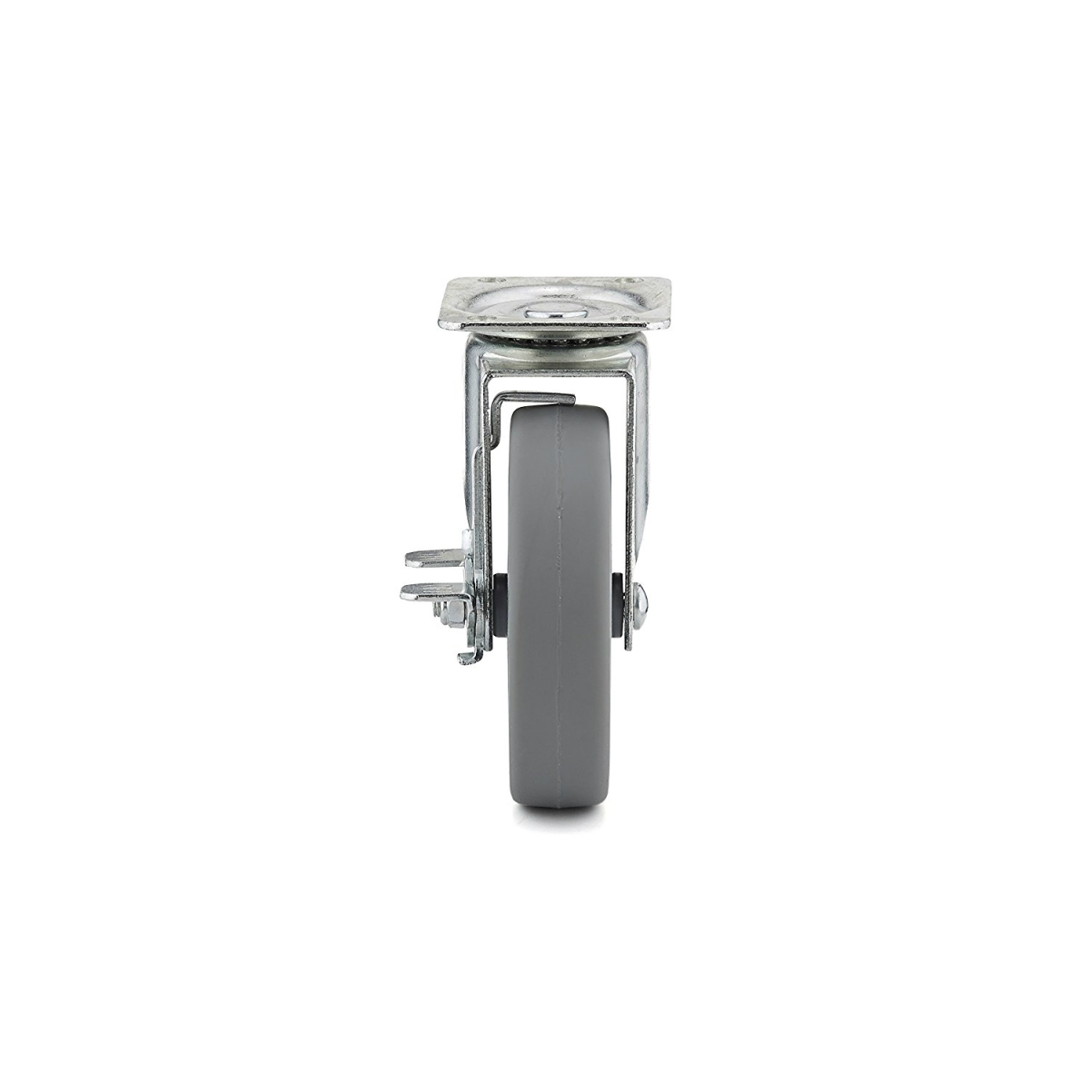 5 in. Thermoplastic Swivel Caster, Grey