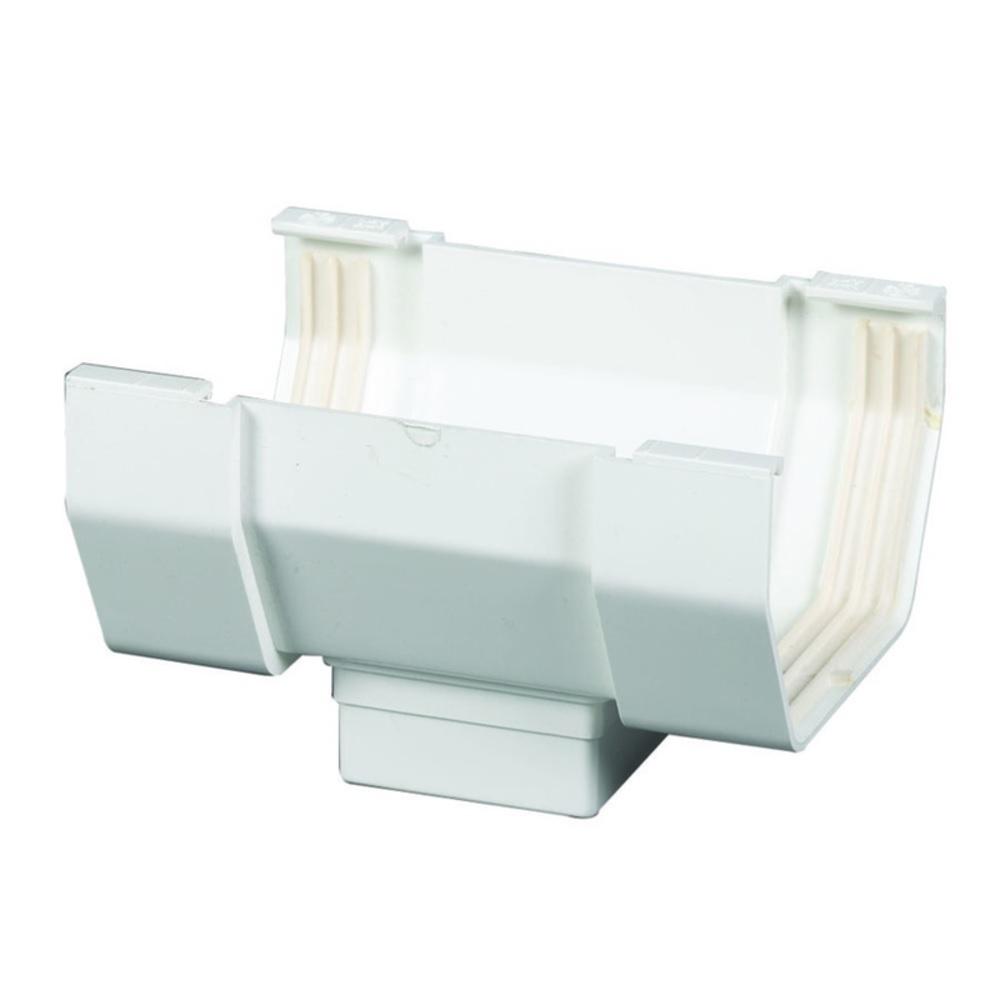 268439 5 in. CTR Drop Outlet, White