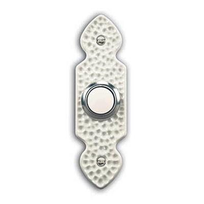 Wired Push Button Doorbell - White Finish