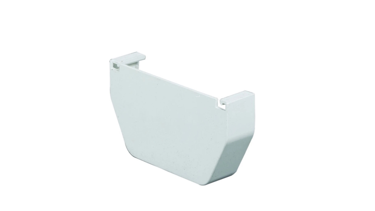 5 in. Vinyl End Cap, White
