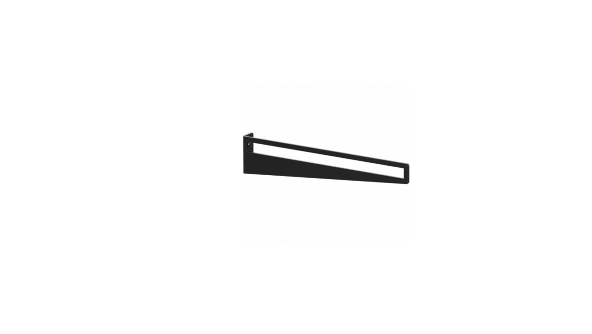 8 in. Black Shelf Bracket