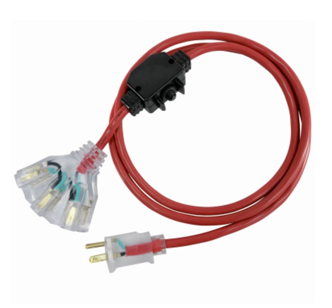 SJTW Extension Cord, 16 AWG, Outdoor, 16/3, Orange, 25 ft