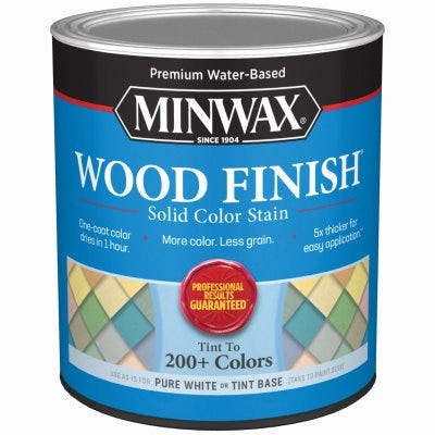 1 qt. Water Based Wood Finish Stain, White
